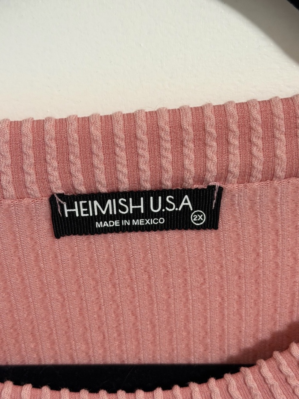 HEIMISH USA Pink, White & Black Striped Knit Top - Picture 5 of 7